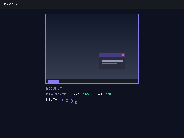 SRDX remote desktop — two-Pi netplay session
